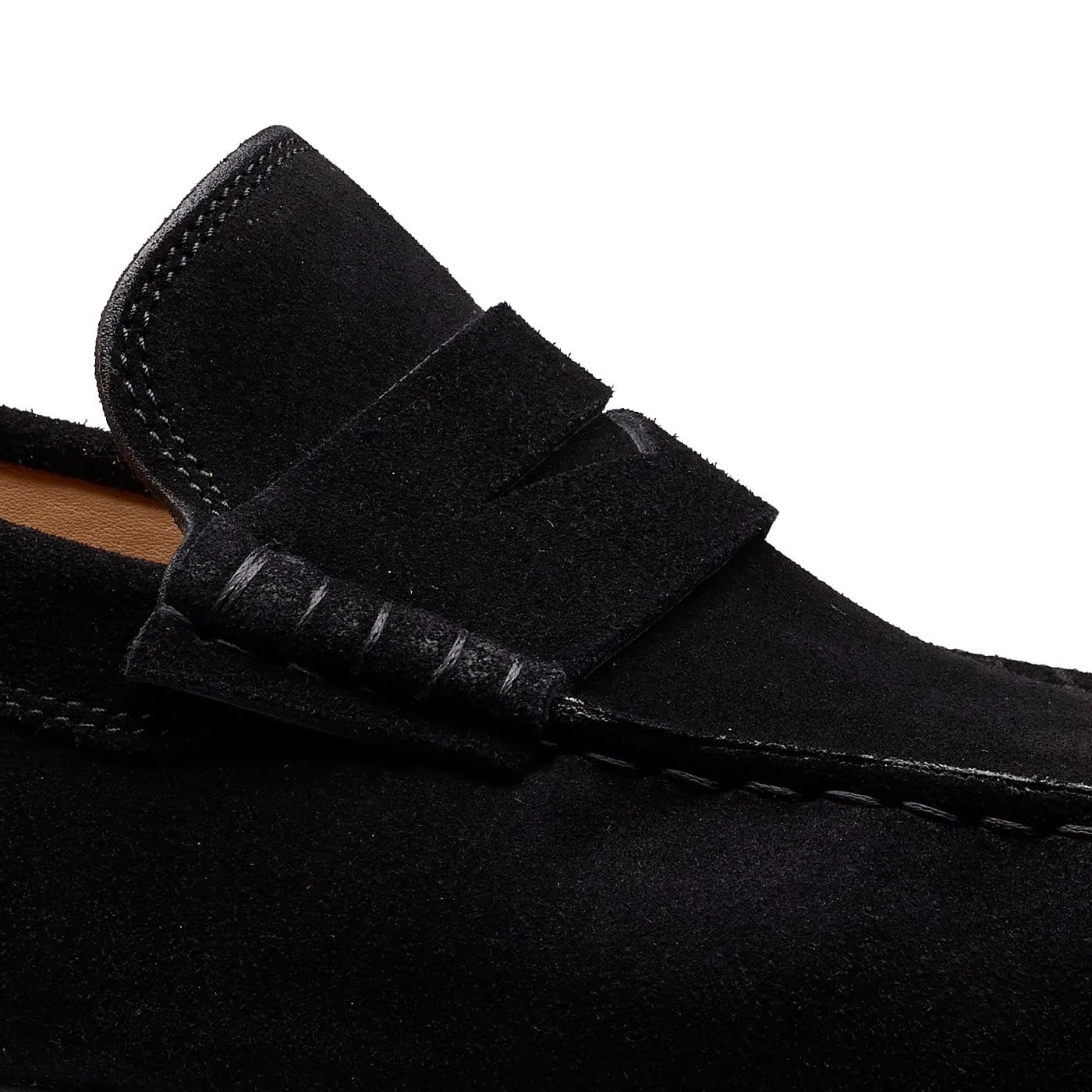 Genoa Black Calf Suede,Men Footwear