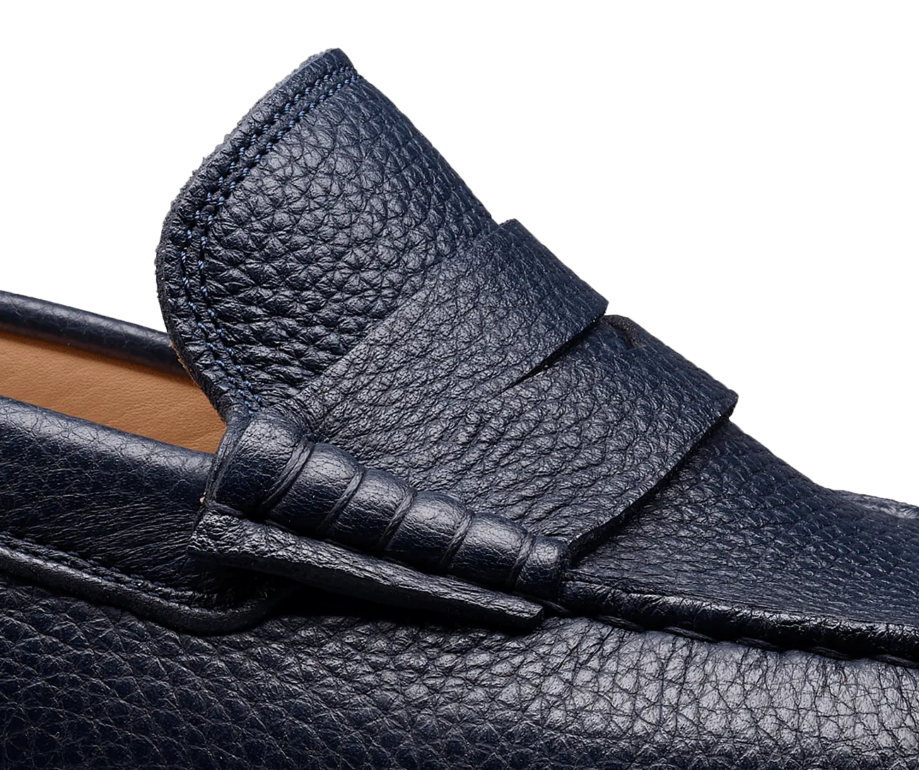 Genoa Navy Grain,Men Footwear