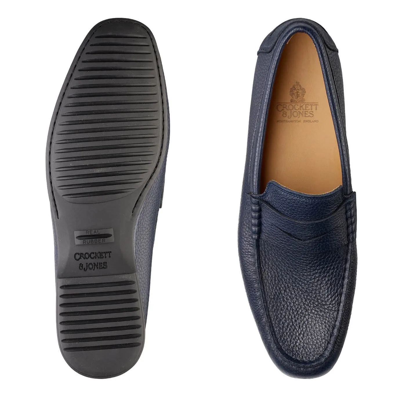 Genoa Navy Grain,Men Footwear