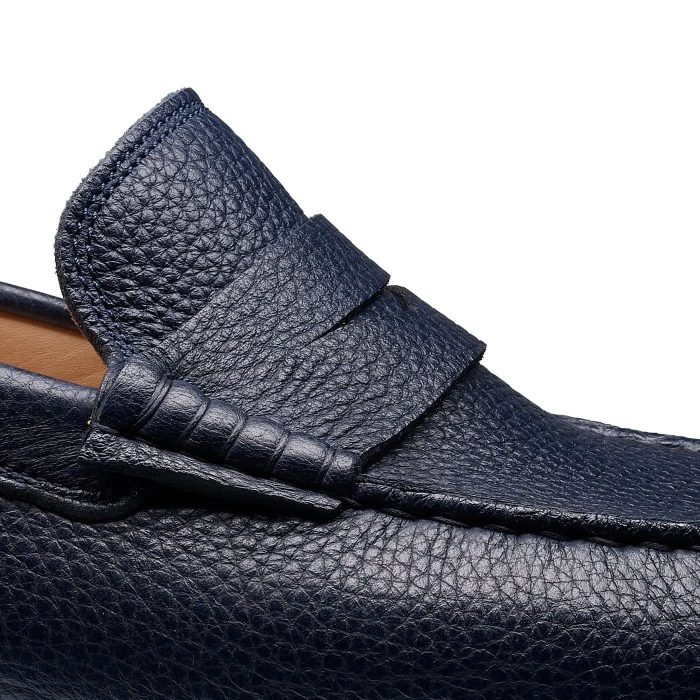 Genoa Navy Grain,Men Footwear