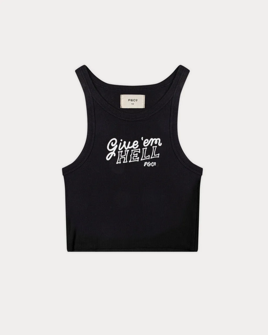 Give 'Em Hell Vest - Washed Black,Women Tops