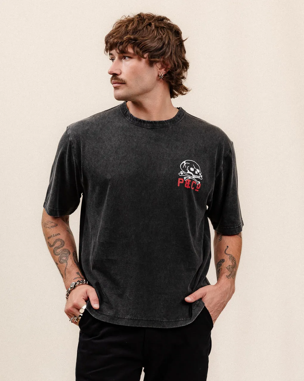 Godspeed Boxy T-Shirt - Acid Wash,Men Tops