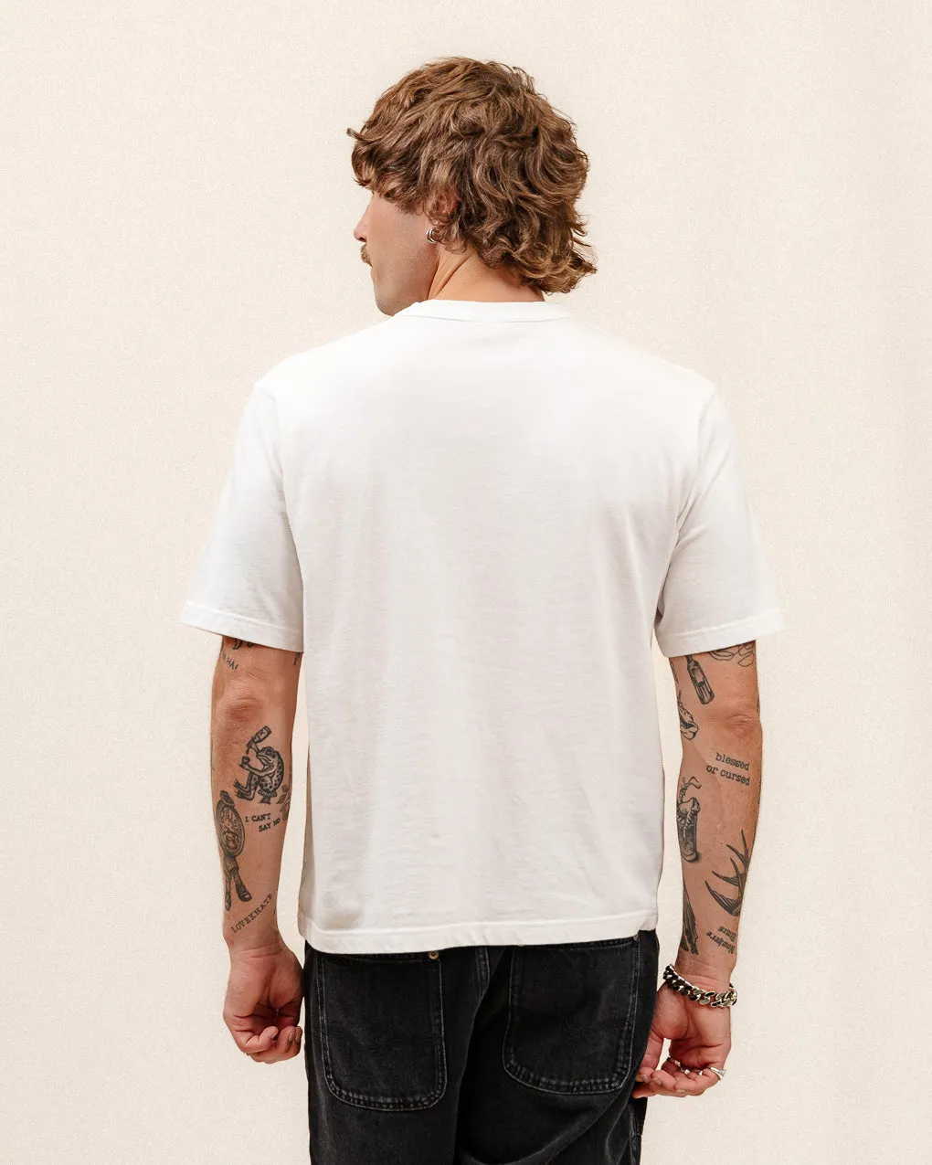 Godspeed Boxy T-Shirt - Off White,Men Tops