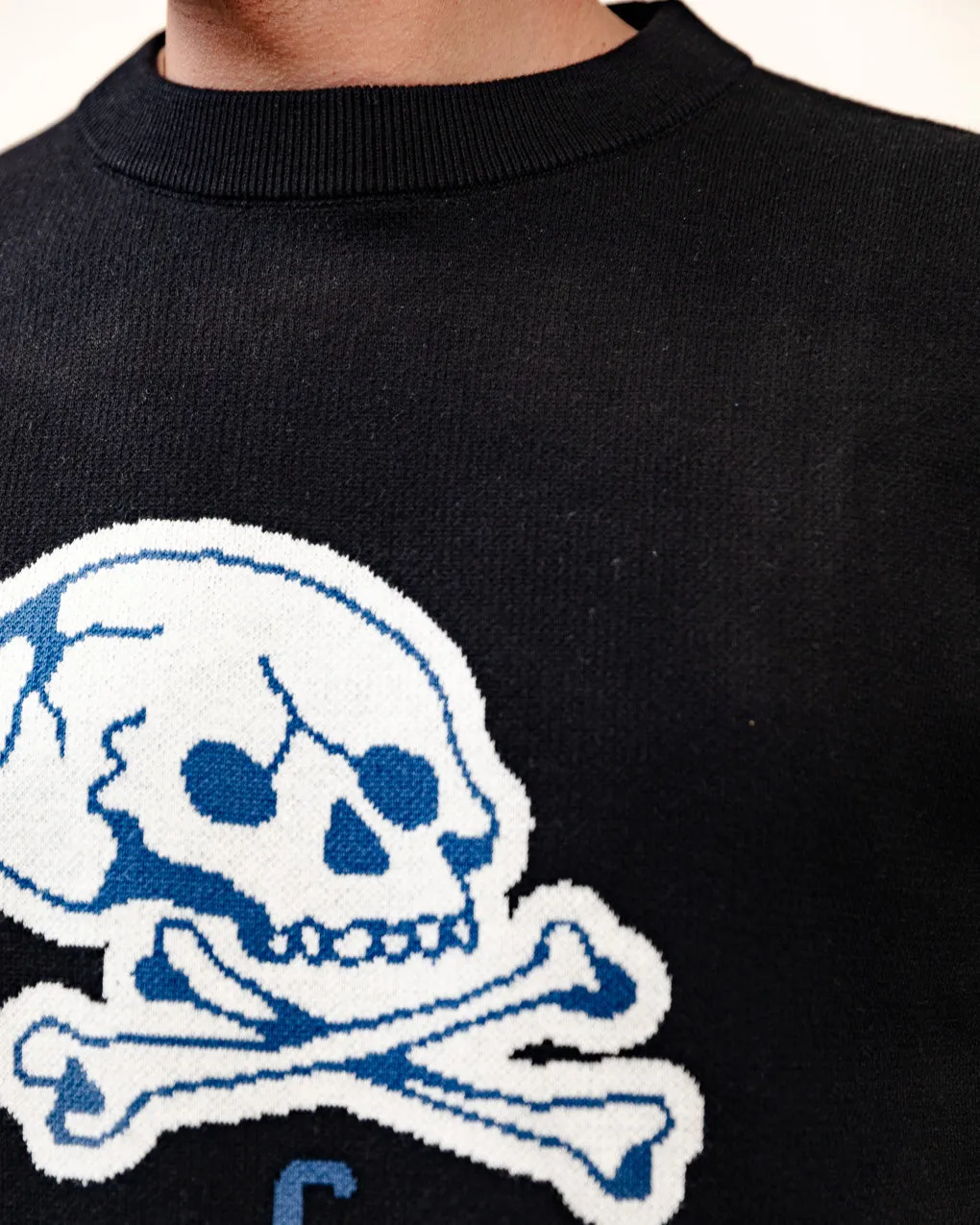 Godspeed Skull Knit Jumper - Black,Men Tops