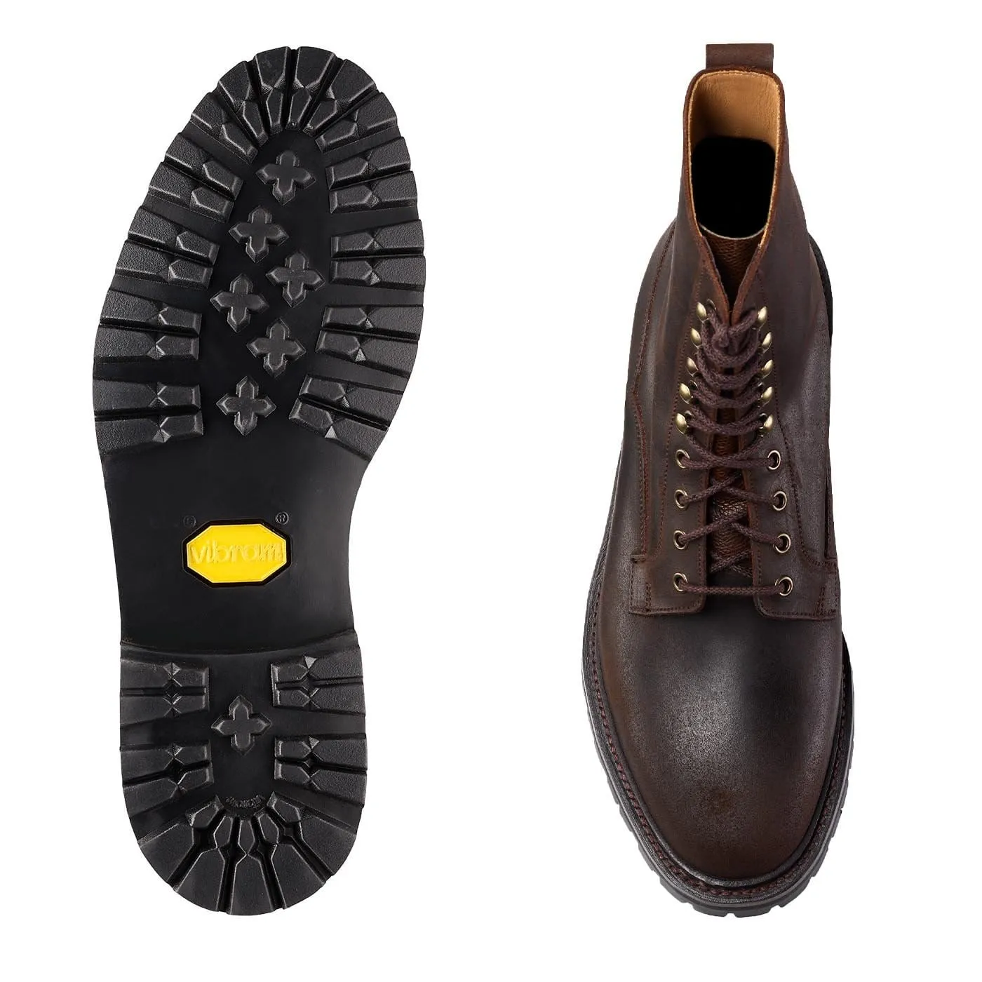 Grizedale Dark Brown Rough-Out Suede,Men Footwear