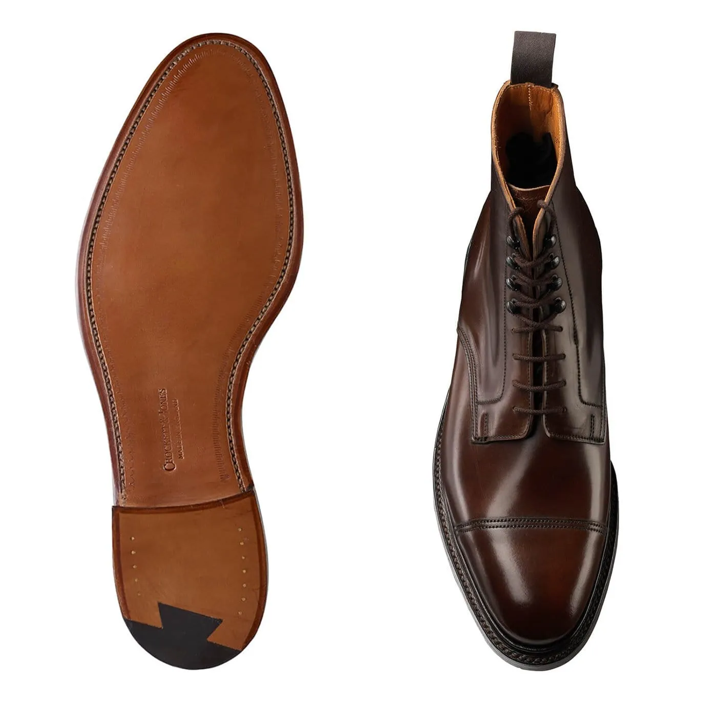 Harlech Dark Brown Cordovan,Men Footwear