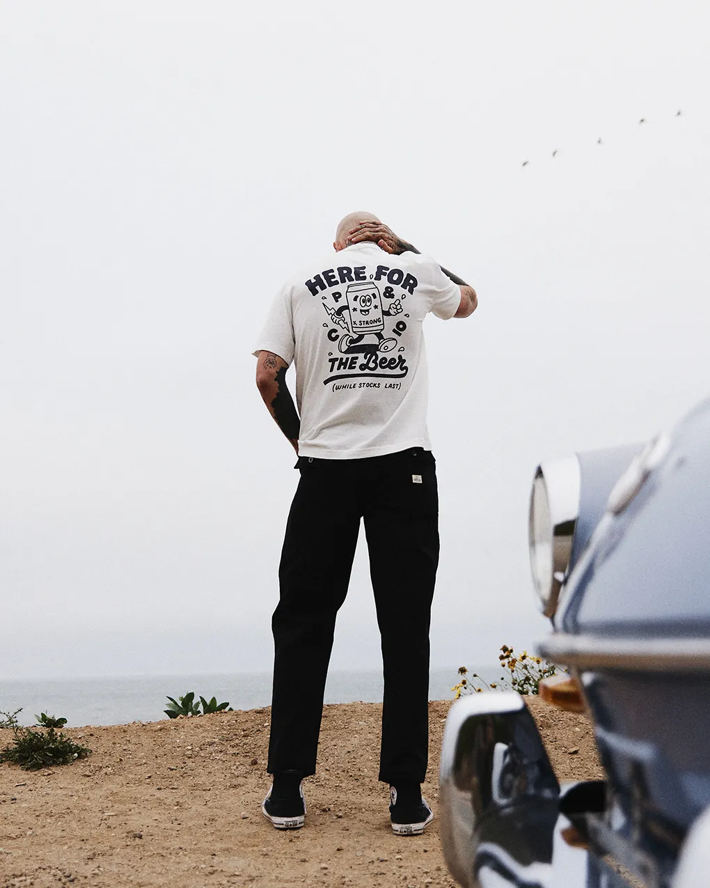 Here For The Beer T-Shirt - Off White,Men Tops