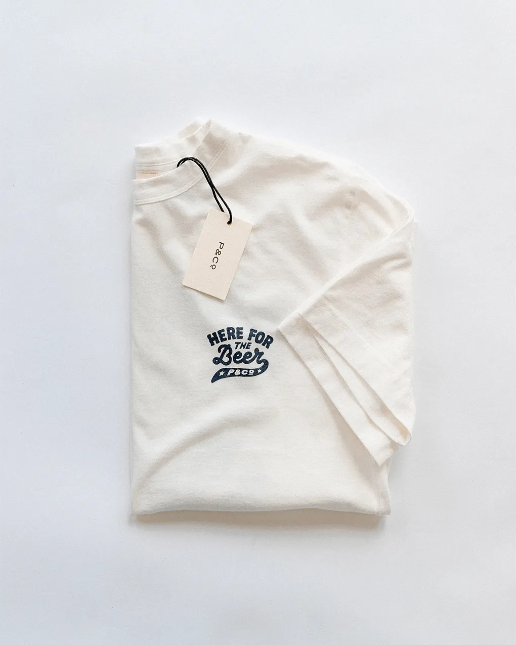 Here For The Beer T-Shirt - Off White,Men Tops