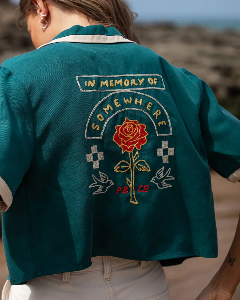 In Memory Bowling Shirt,Women Tops