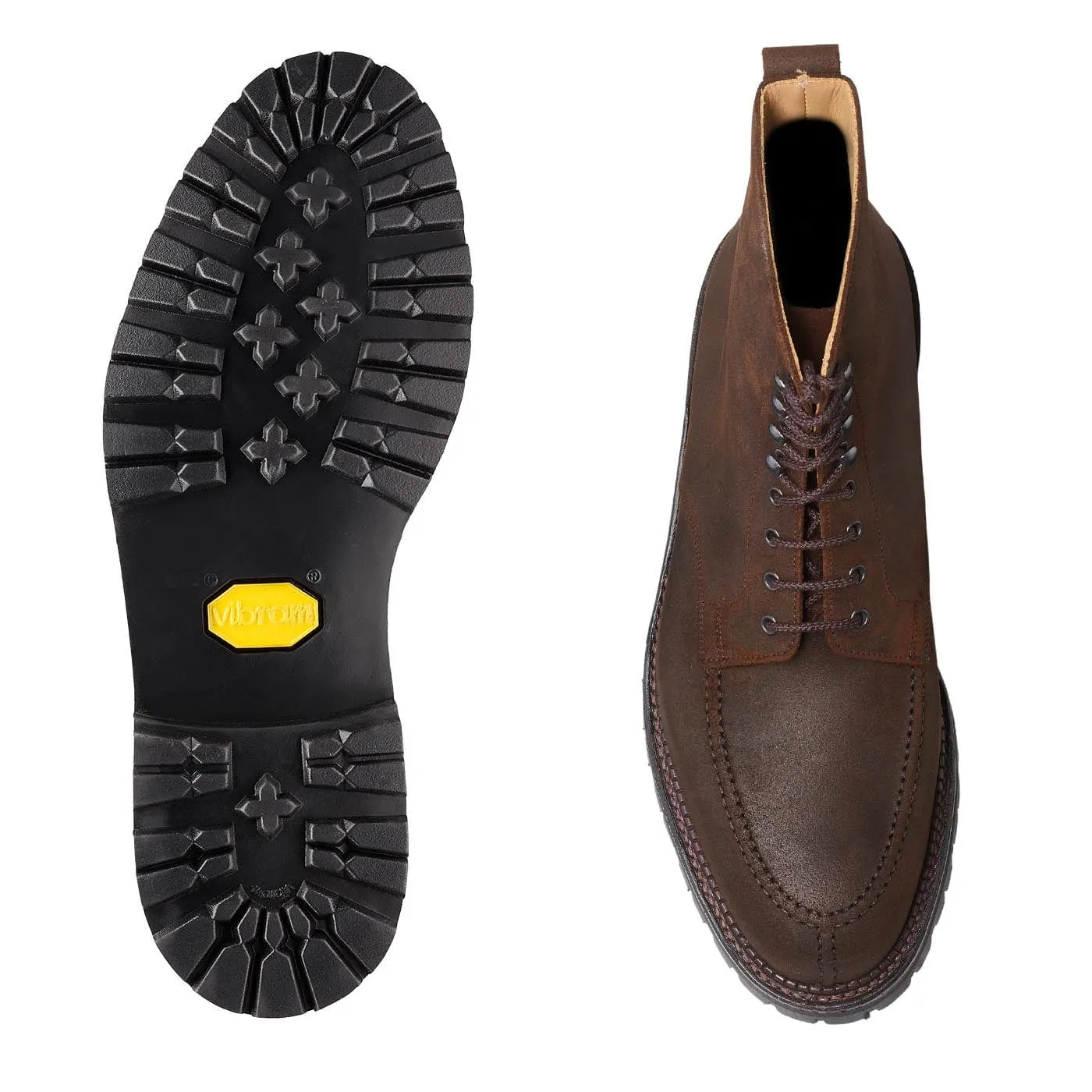Indiana Dark Brown Rough-Out Suede,Men Footwear