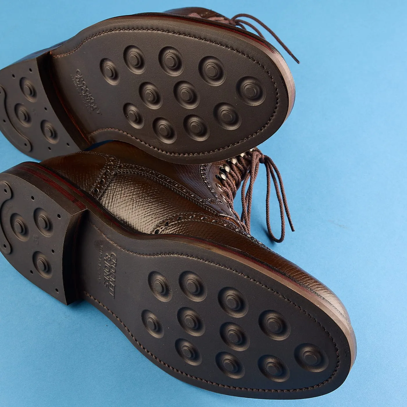 Islay Dark Brown Hatch Grain Cordovan,Men Footwear