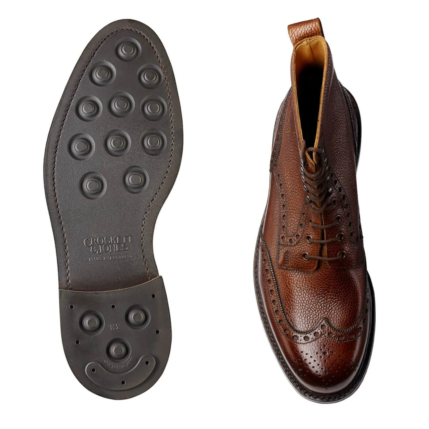 Islay Dark Brown Scotch Grain,Men Footwear