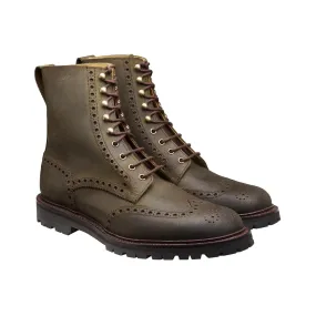 Islay Green Rough-Out Suede,Men Footwear