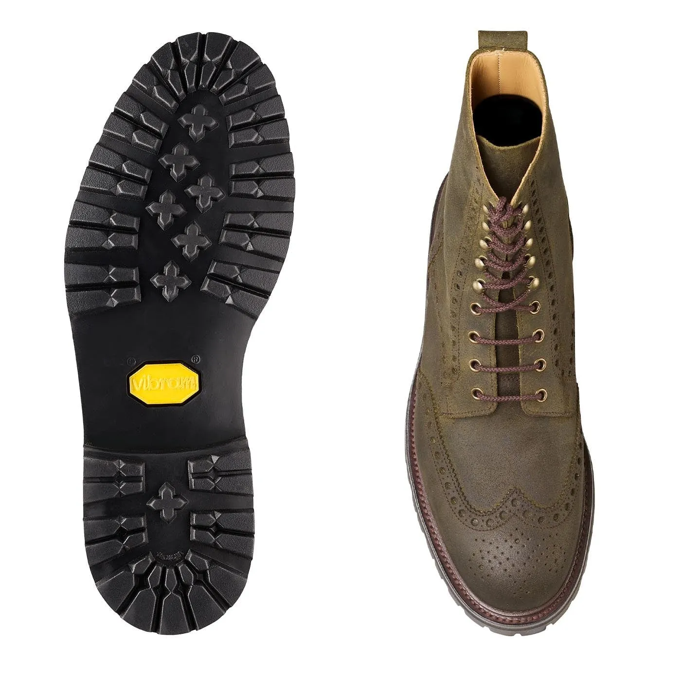 Islay Green Rough-Out Suede,Men Footwear