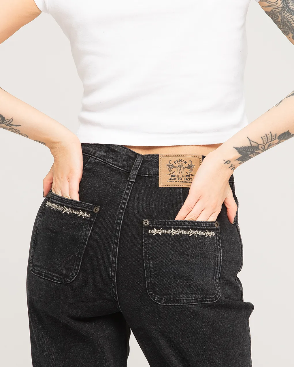 Jett Kickflare Jean - Washed Black,Women Tops