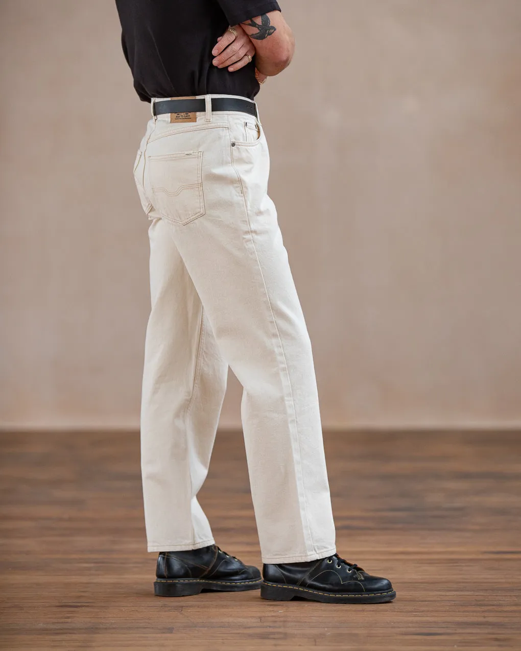 Joshua Denim Jean - Ecru,Men Tops