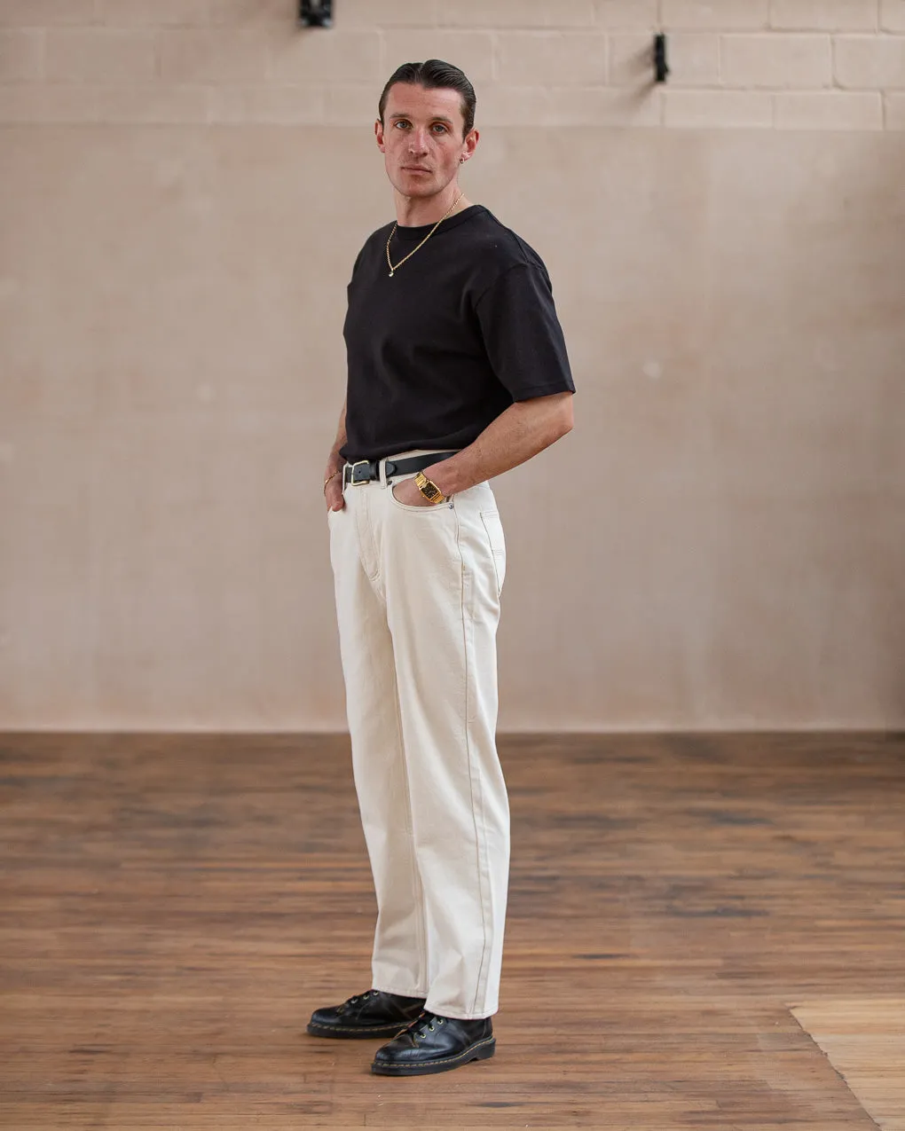 Joshua Denim Jean - Ecru,Men Tops