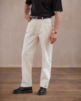 Joshua Denim Jean - Ecru,Men Tops