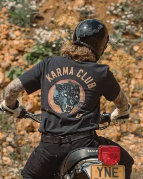 Karma Club 2.0 T-Shirt - Heavy Washed Black,Men Tops