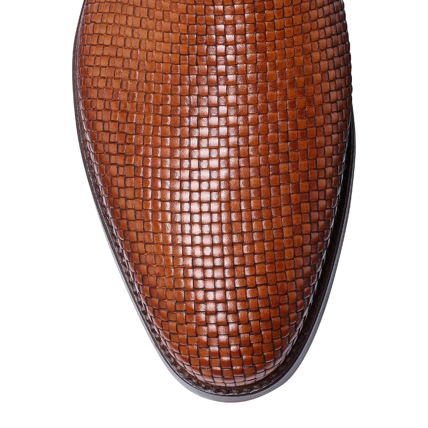 Kensington Tan Woven Calf,Men Footwear