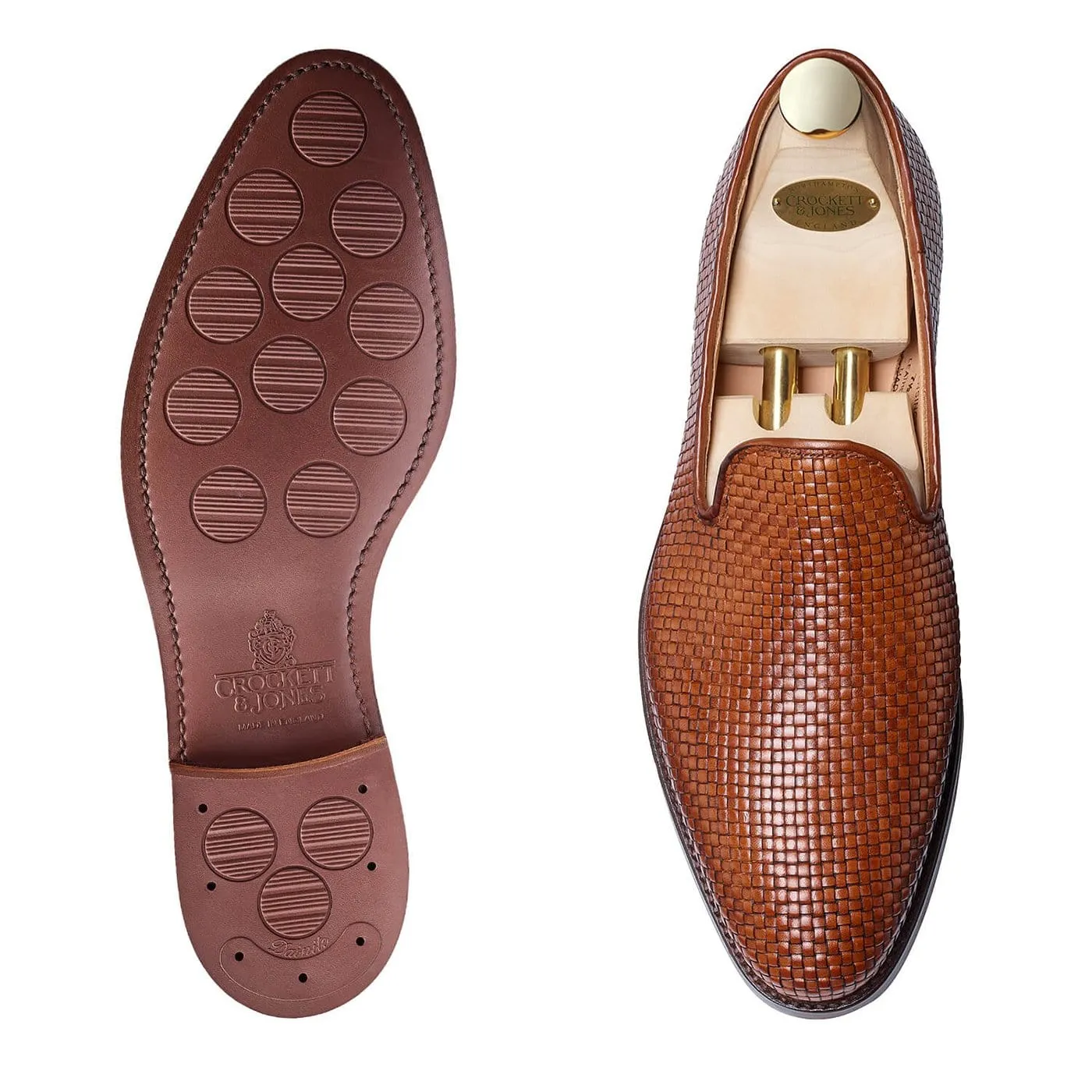 Kensington Tan Woven Calf,Men Footwear