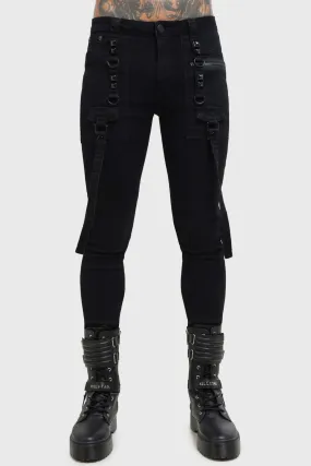 Kihilist Bondage Trousers,Men Botoms