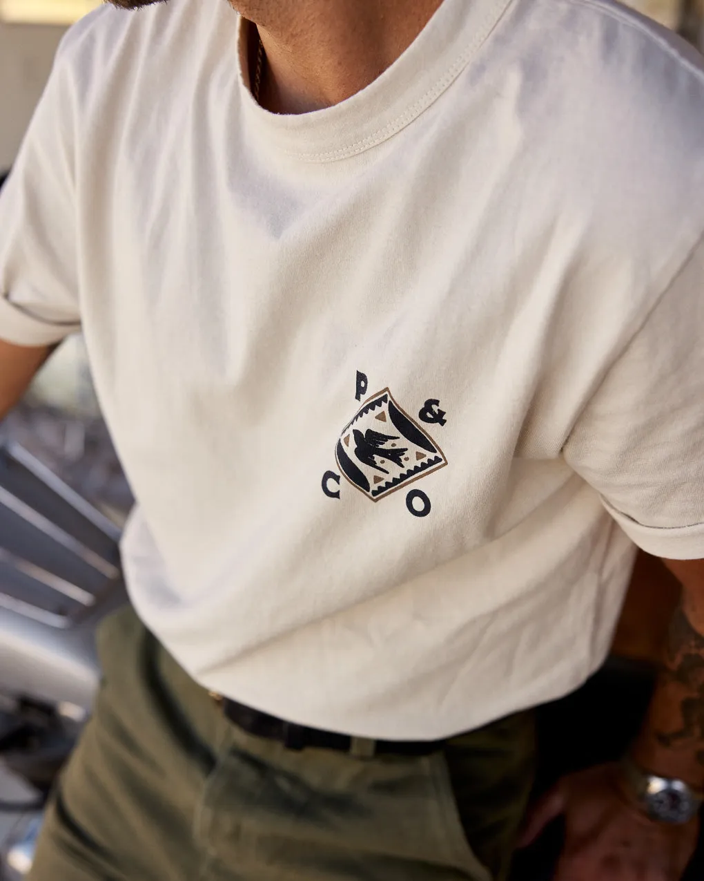 Life In Balance T-Shirt - Bone,Men Tops