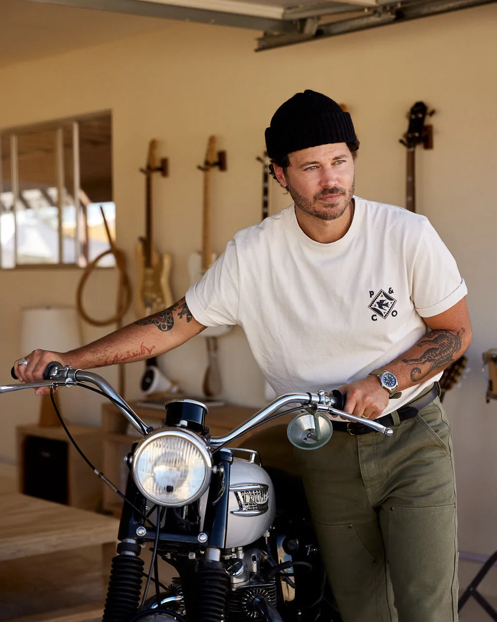 Life In Balance T-Shirt - Bone,Men Tops