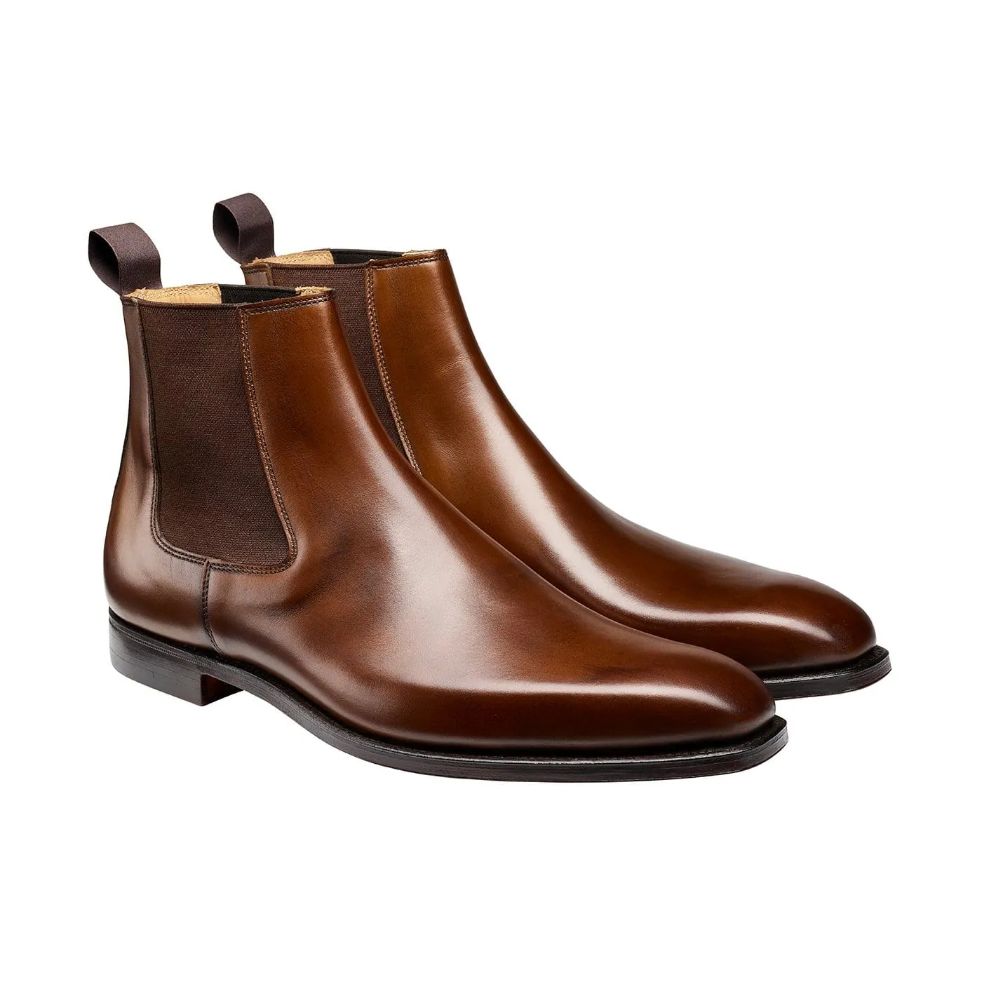 Lingfield Dark Brown Burnished Calf,Men Footwear