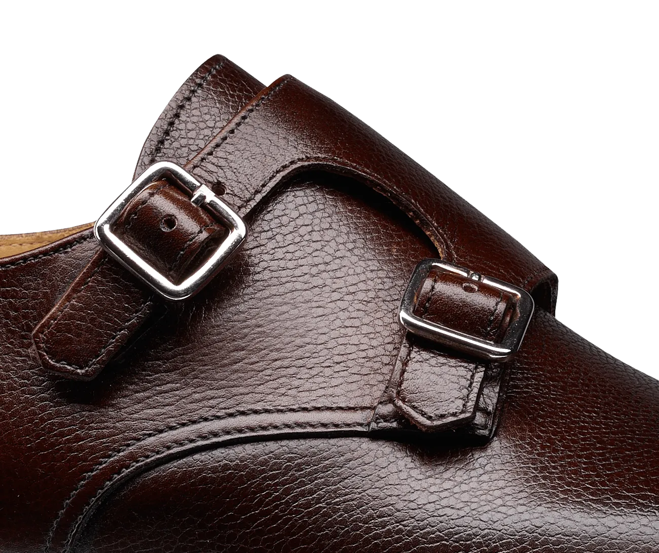 Lowndes Dark Brown Pebble Grain,Men Footwear