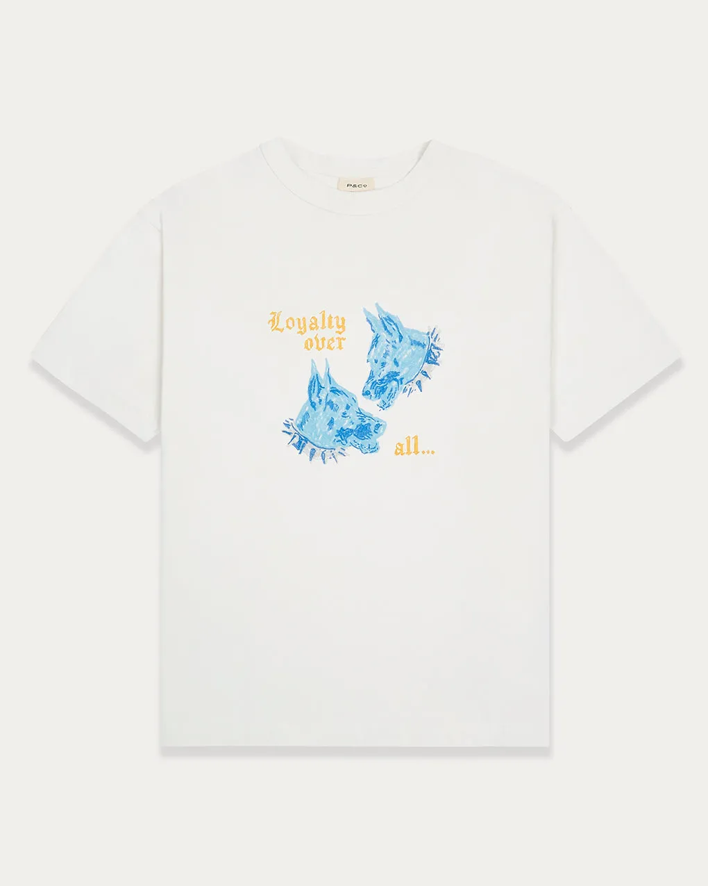 Loyalty Boxy T-Shirt - Off White,Men Tops