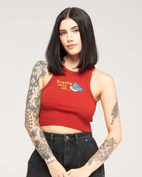Loyalty Vest - Red,Women Tops