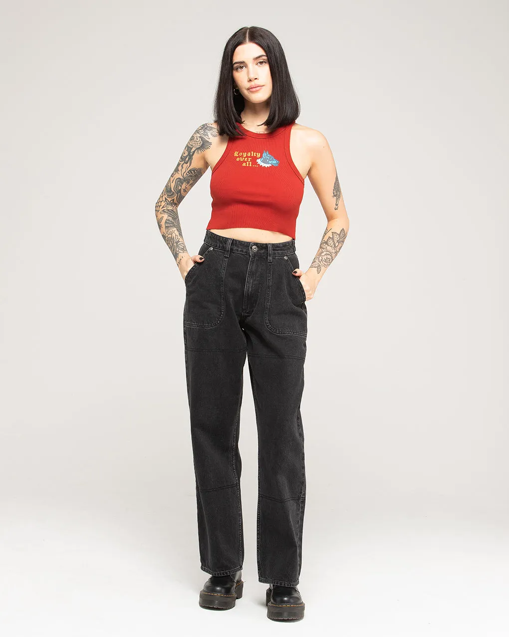 Loyalty Vest - Red,Women Tops