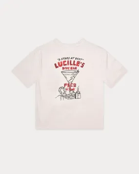 Lucille's Dive Bar Boxy T-Shirt?- Bone,Men Tops