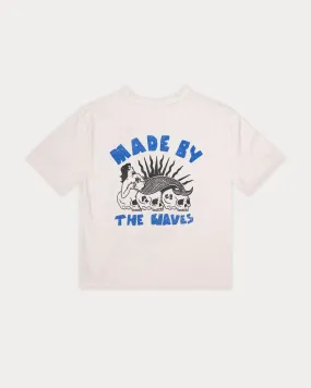 Made By The Waves Boxy T-Shirt - Bone,Men Tops