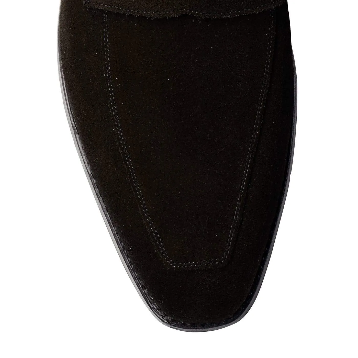 Merton Black Calf Suede,Men Footwear