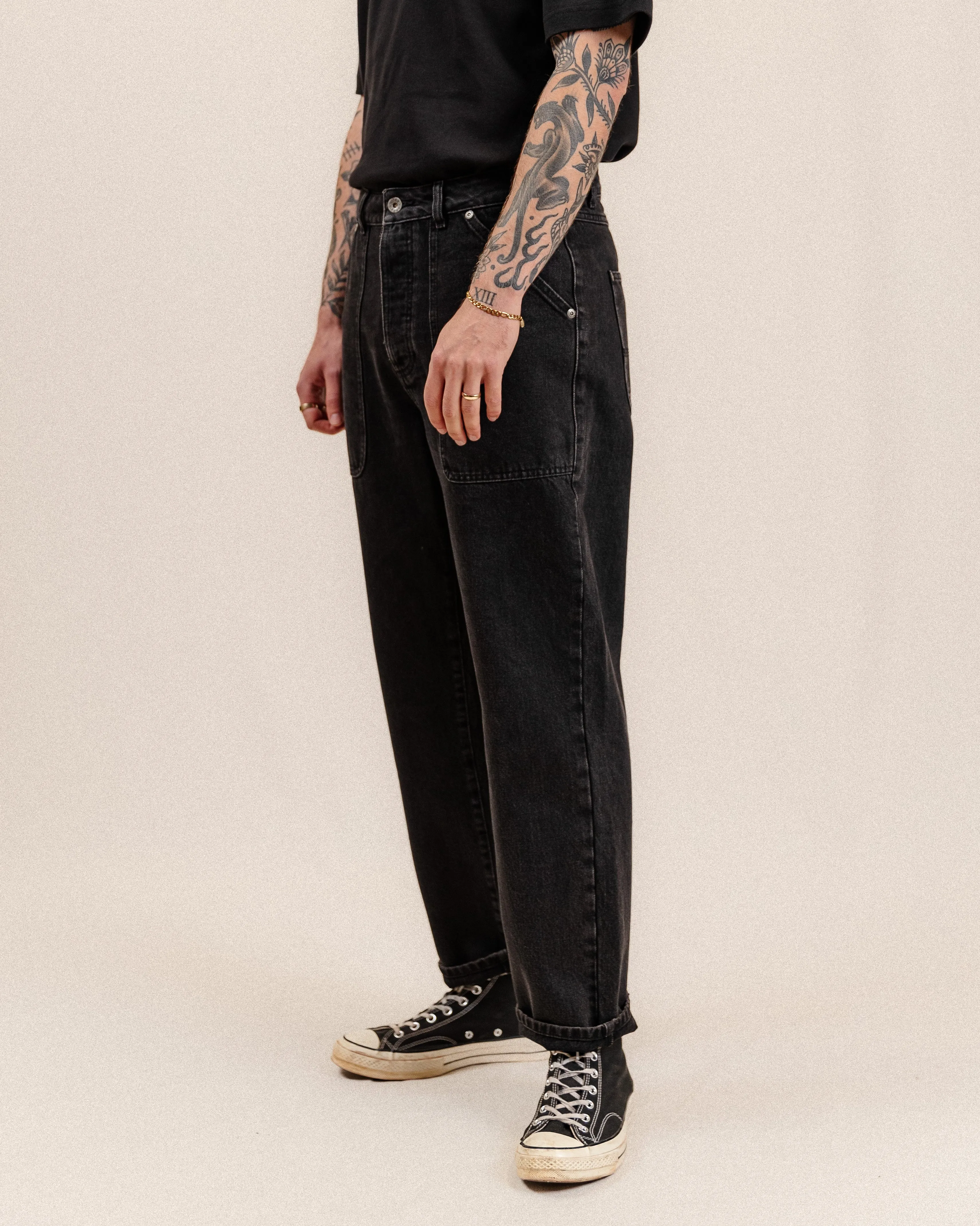 Mojave Denim Jeans - Washed Black,Men Tops