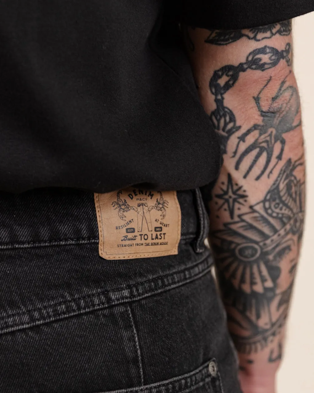 Mojave Denim Jeans - Washed Black,Men Tops