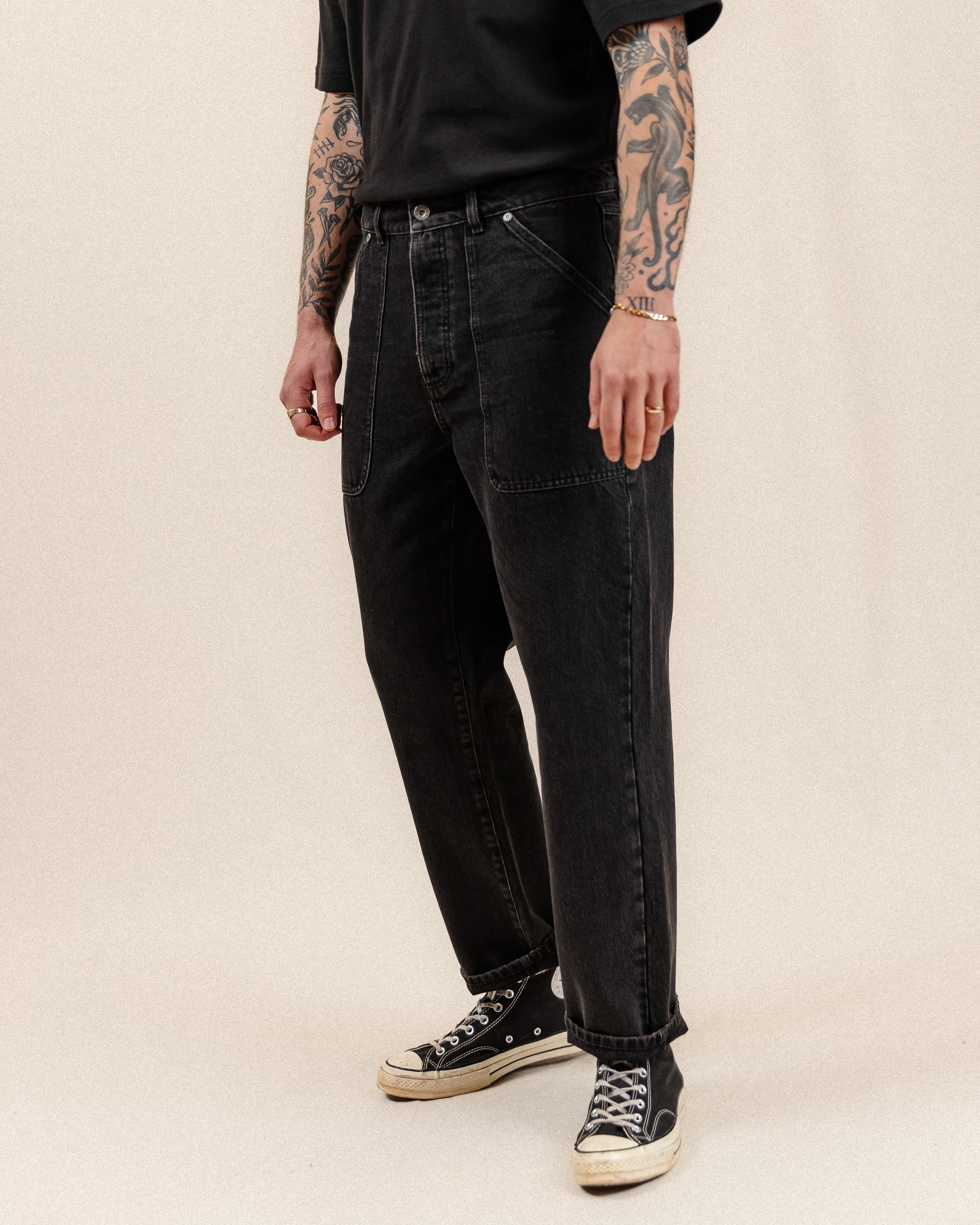 Mojave Denim Jeans - Washed Black,Men Tops