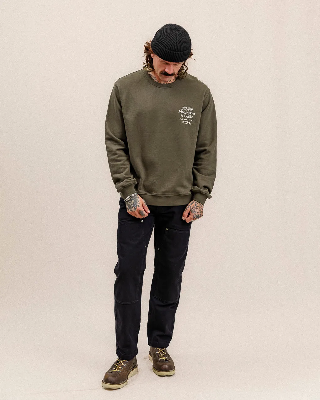 No Spare Parts Sweatshirt - Khaki,Men Tops