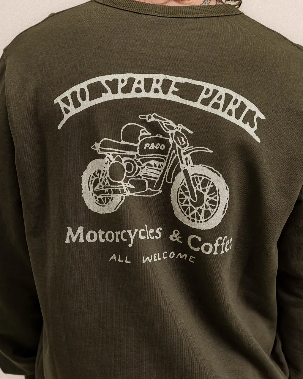 No Spare Parts Sweatshirt - Khaki,Men Tops