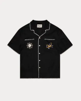 One Shot Resort Shirt - Washed Black,Men Tops