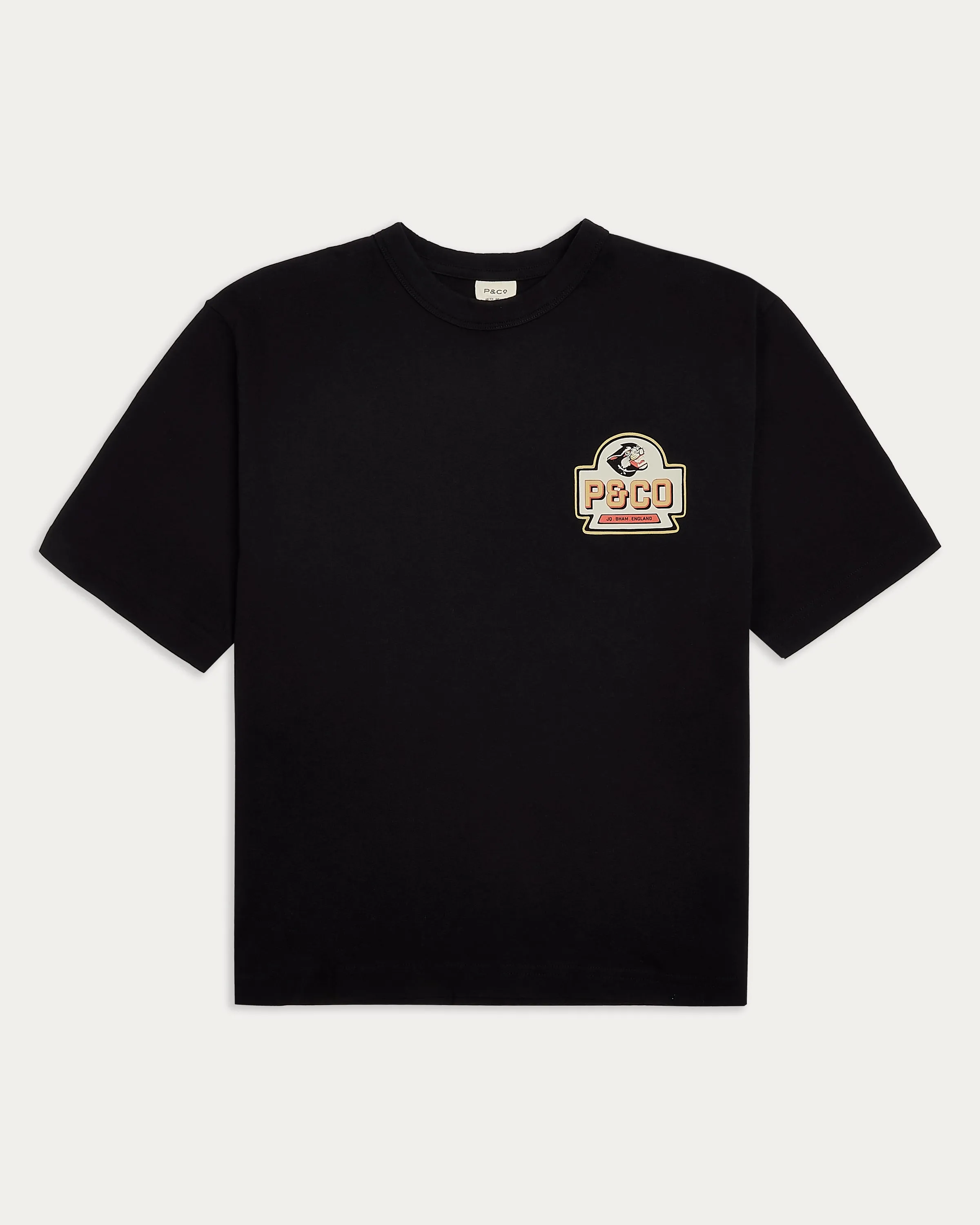 Panther Oils Boxy T-Shirt - Washed Black,Men Tops