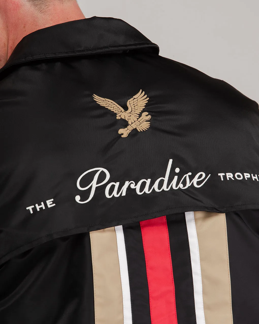 Paradise Trophy Bomber Jacket - Black,Men Tops