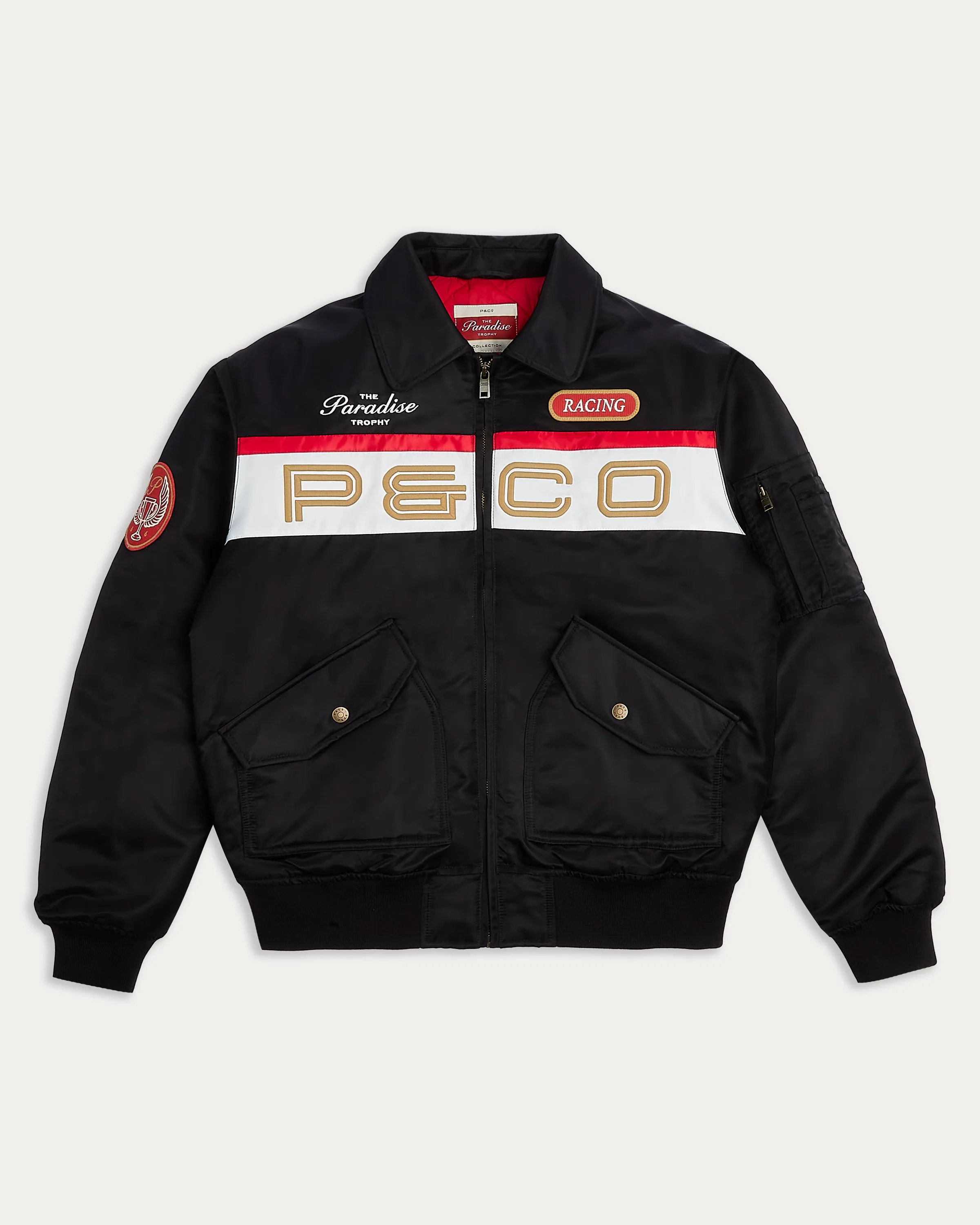 Paradise Trophy Bomber Jacket - Black,Men Tops