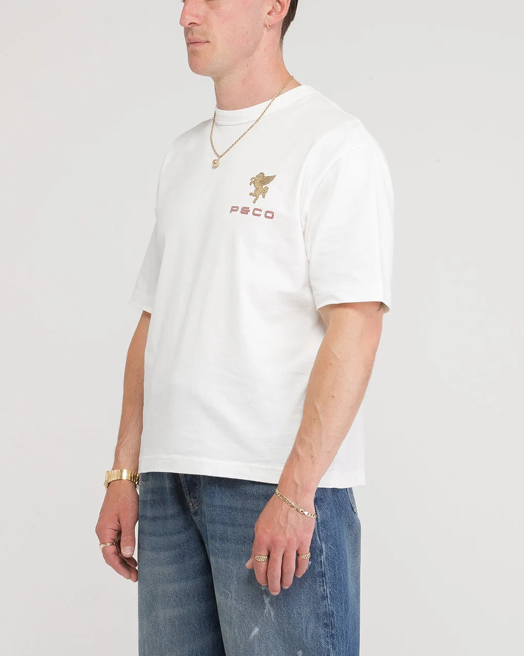 Paradise Trophy Boxy T-Shirt - Off White,Men Tops