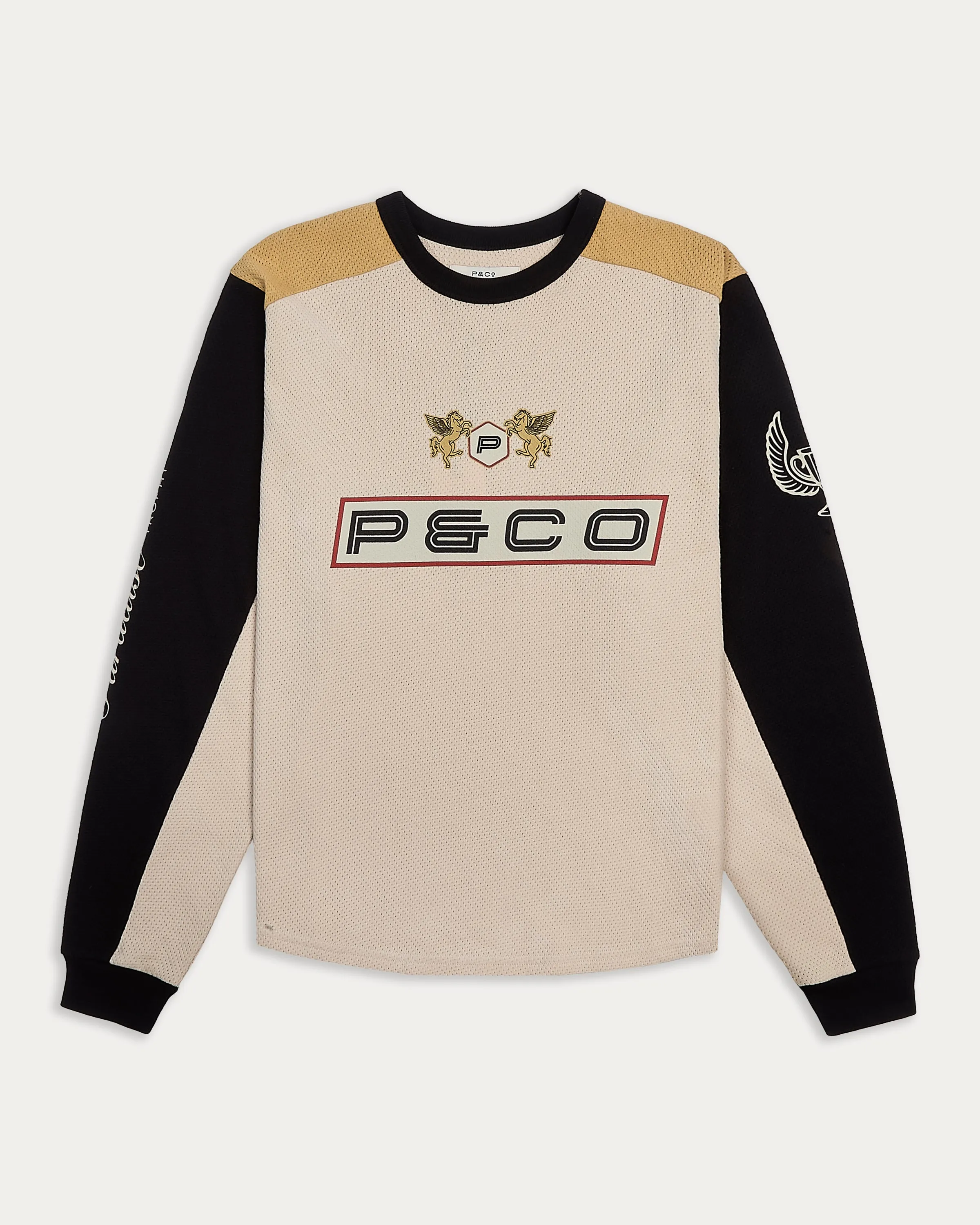 Paradise Trophy Racing Jersey - Ecru,Men Tops