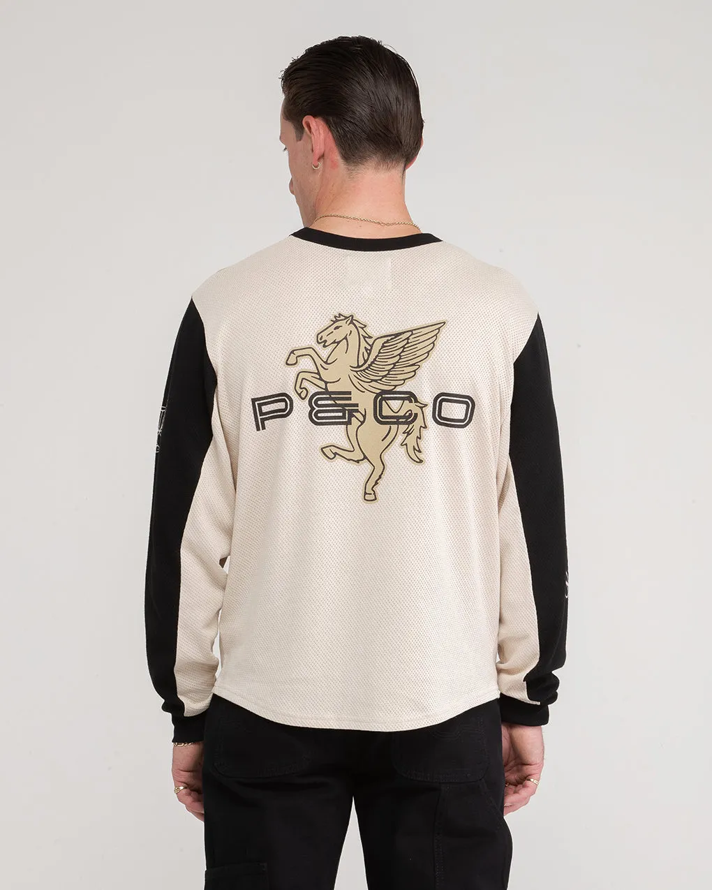 Paradise Trophy Racing Jersey - Ecru,Men Tops