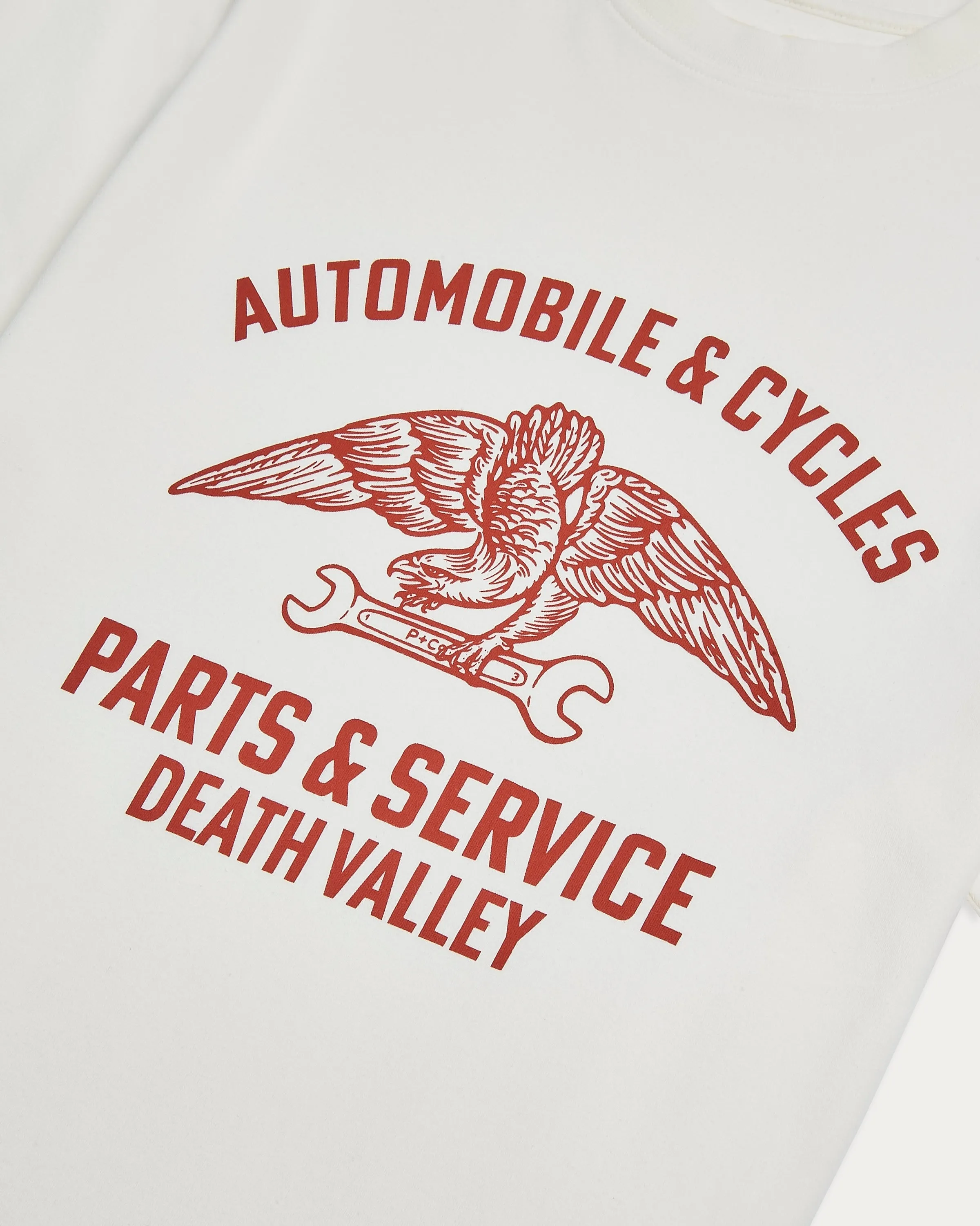 Parts & Service ??50s T-Shirt - Off White,Men Tops