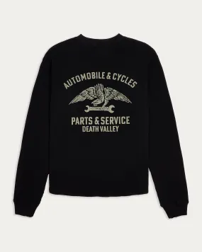 Parts & Service Waffle Longsleeve - Washed Black,Men Tops
